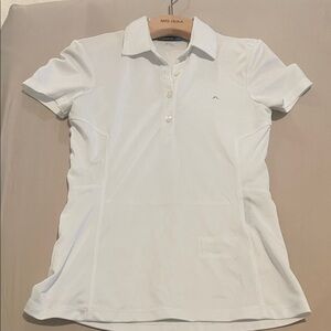J.Lindeberg Julia Fieldsensor 2.0 White Performance Polo – Size XS